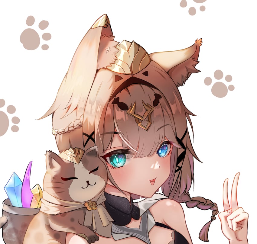 pardofelis and can (honkai and 1 more) drawn by yuan_zhen