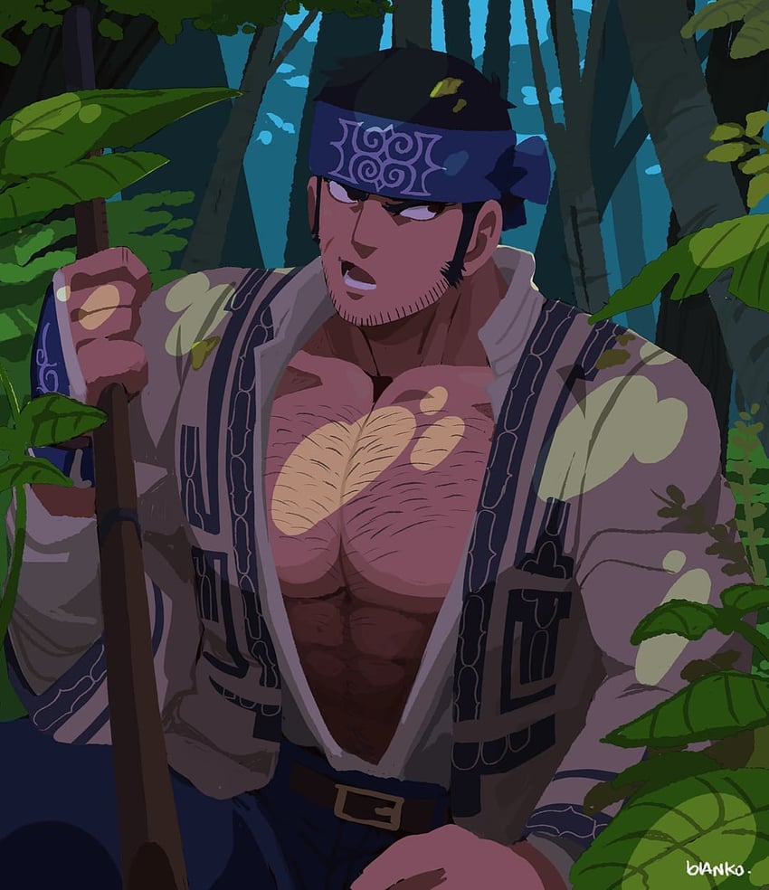 tanigaki genjirou (golden kamuy) drawn by blanko!