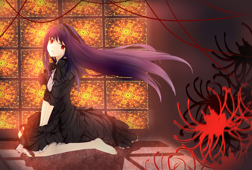 akemi homura and homulilly (mahou shoujo madoka magica and 1 more) drawn by helgaokita