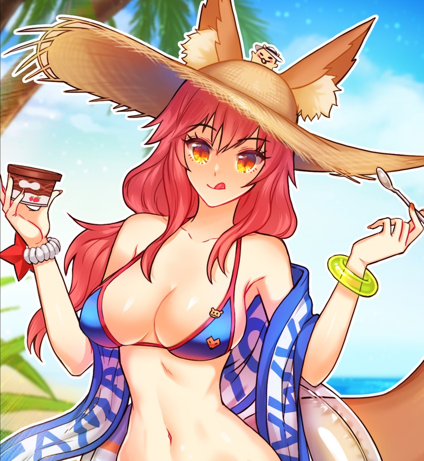 tamamo and tamamo no mae (fate and 1 more) drawn by raoul_(raoul77)