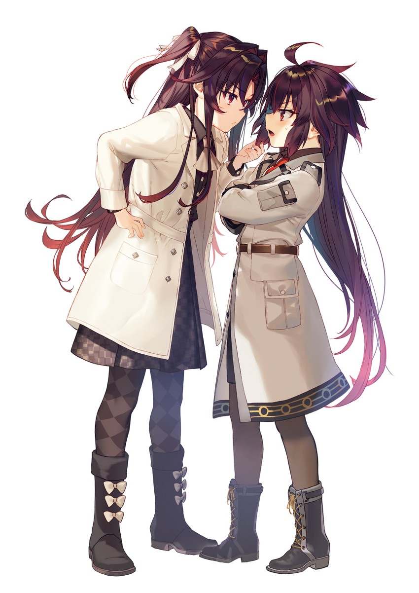 yashajin ai and frederica rosenfort (ryuuou no oshigoto! and 1 more) drawn by shirabi