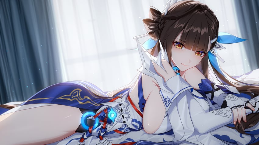 li sushang (honkai and 1 more) drawn by wu_ganlan_cai