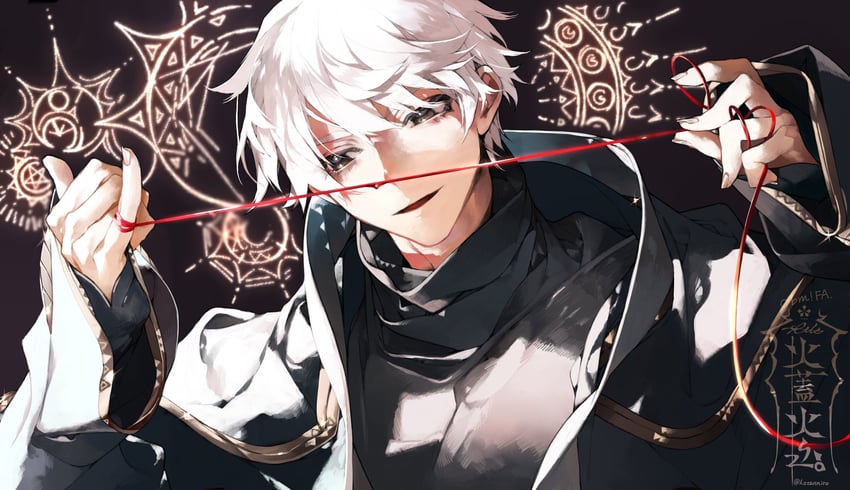 solomon (obey me!: one master to rule them all!) drawn by kazanniro