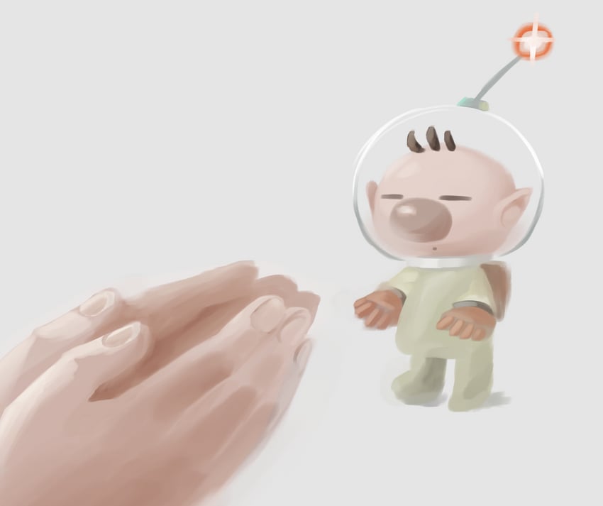 olimar (pikmin) drawn by iat-418