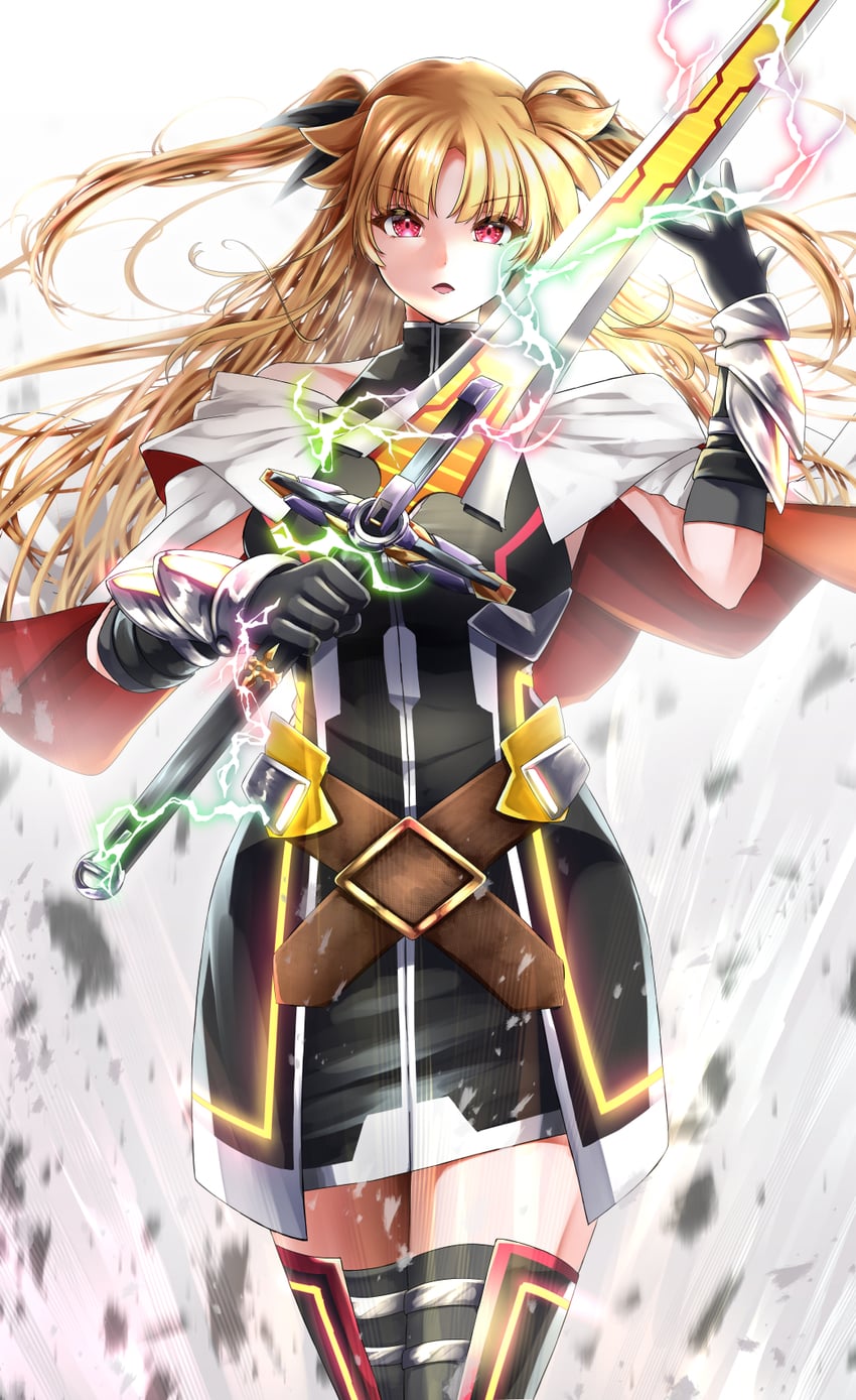 fate testarossa and bardiche (lyrical nanoha and 2 more) drawn by sougetsu_izuki