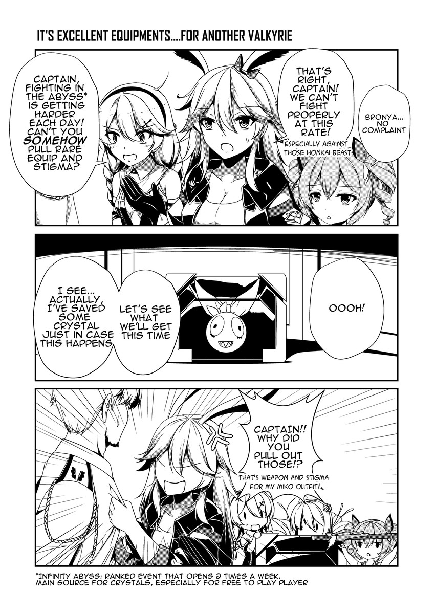 kiana kaslana, bronya zaychik, yae sakura, homu, and captain (honkai and 1 more) drawn by sheita