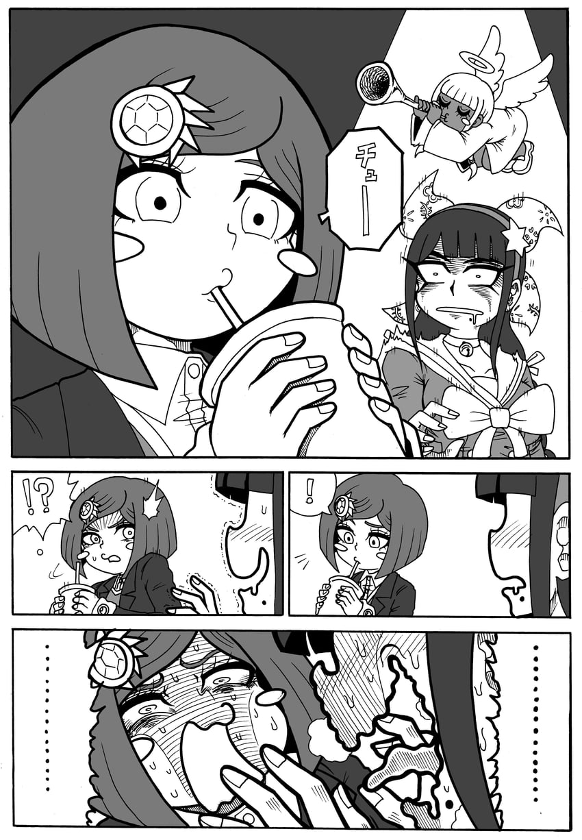 yumeno himiko, yonaga angie, and chabashira tenko (danganronpa and 1 more) drawn by jan1214
