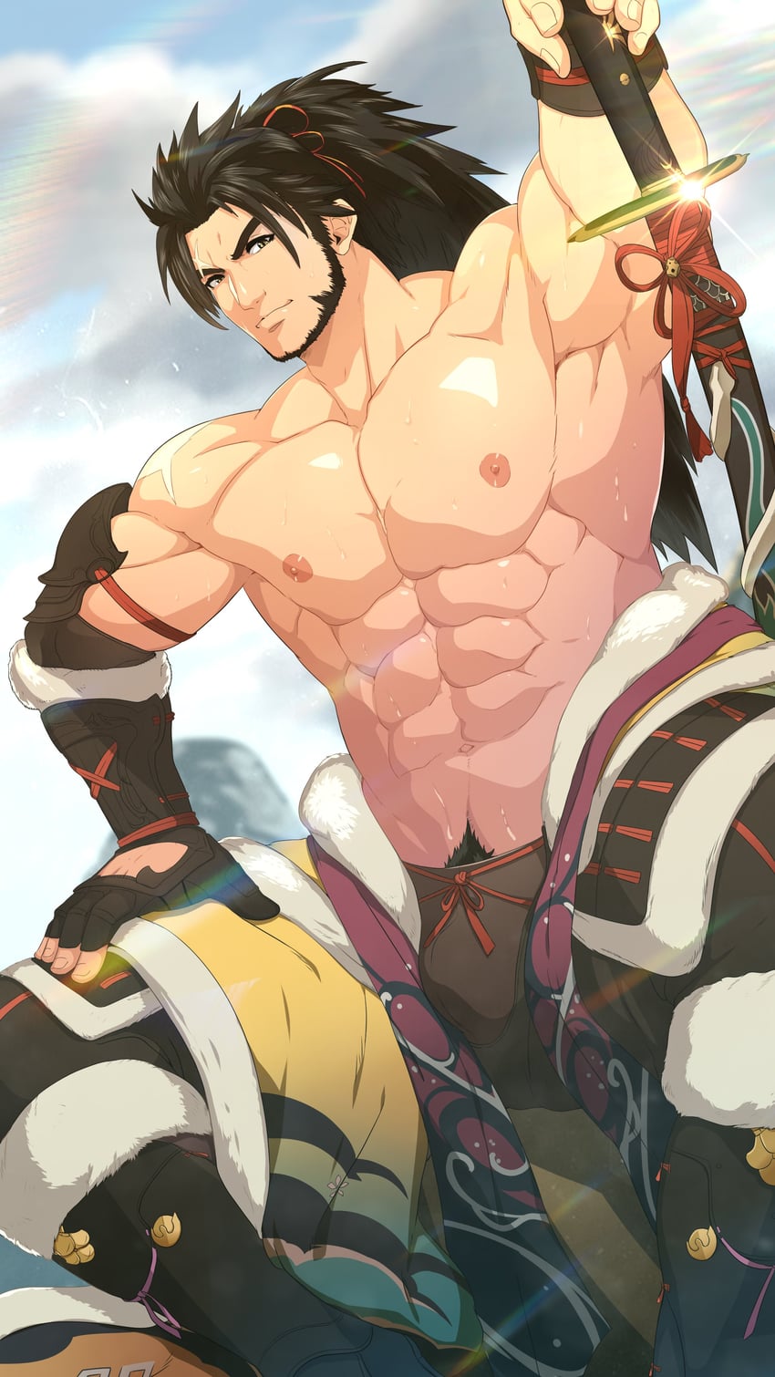 hien rijin (final fantasy and 1 more) drawn by mazjojo