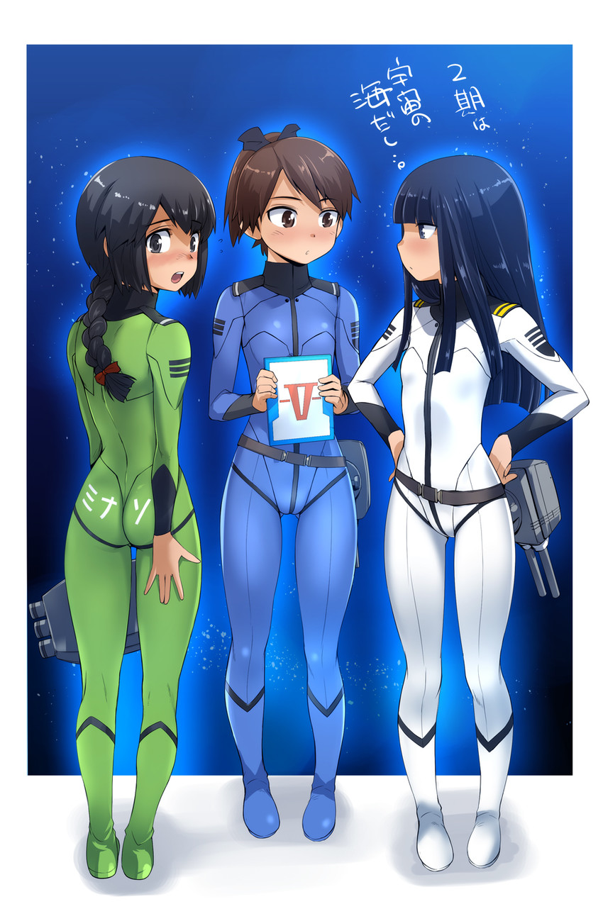 hatsuyuki, shikinami, and isonami (kantai collection and 2 more) drawn by ez6