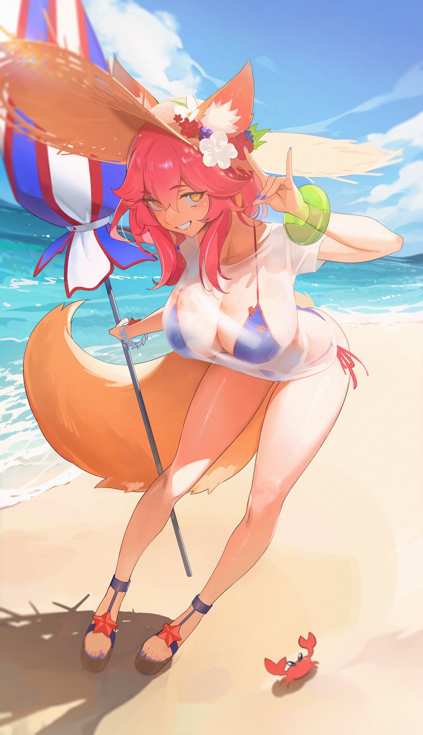 tamamo and tamamo no mae (fate and 1 more) drawn by milim_nova