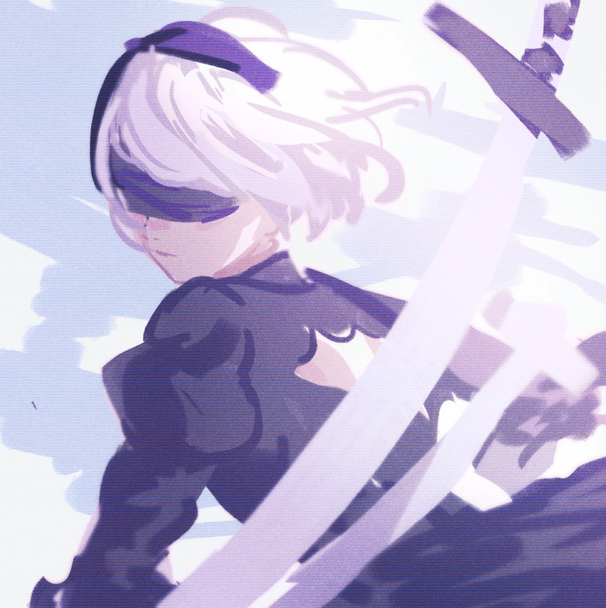 2b (nier and 1 more) drawn by k_(sktchblg)