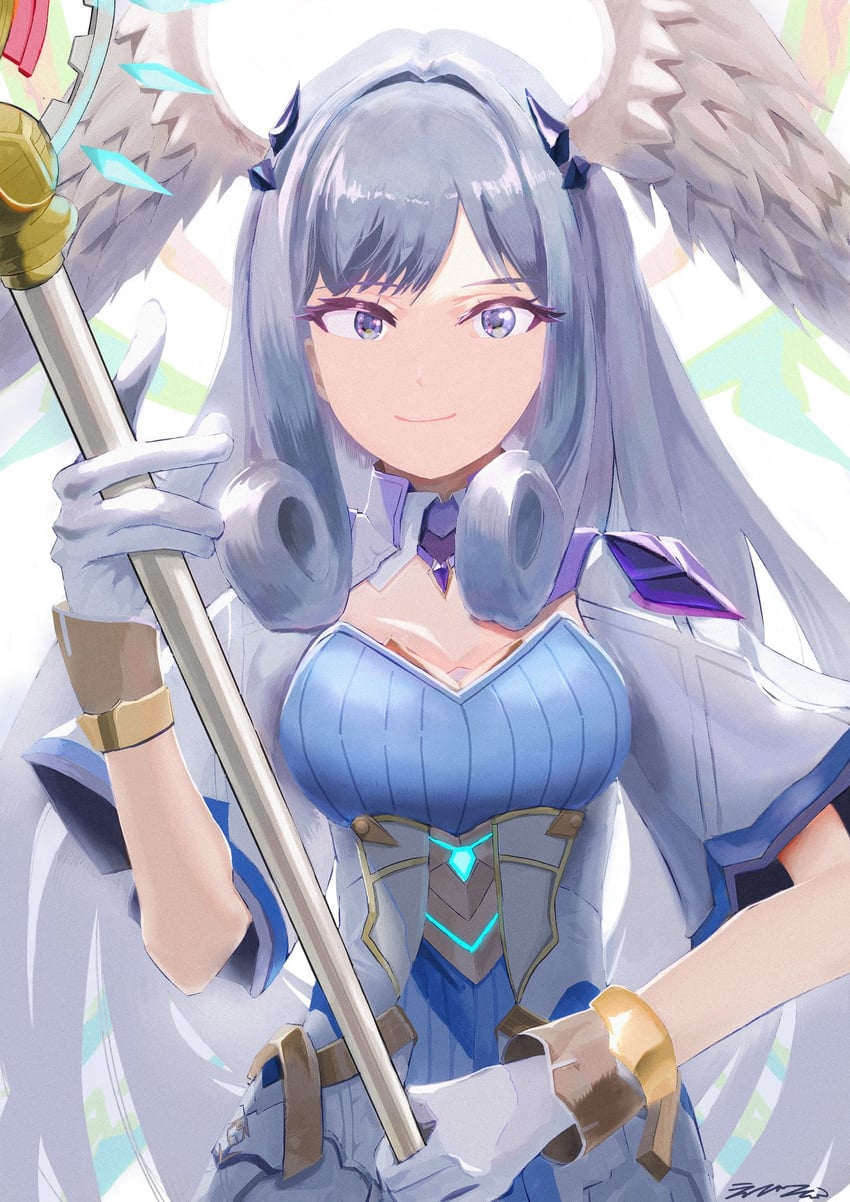 melia antiqua (xenoblade chronicles and 1 more) drawn by bakuros