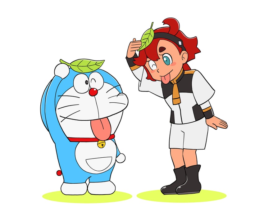 suletta mercury and doraemon (gundam and 2 more) drawn by ueyama_michirou