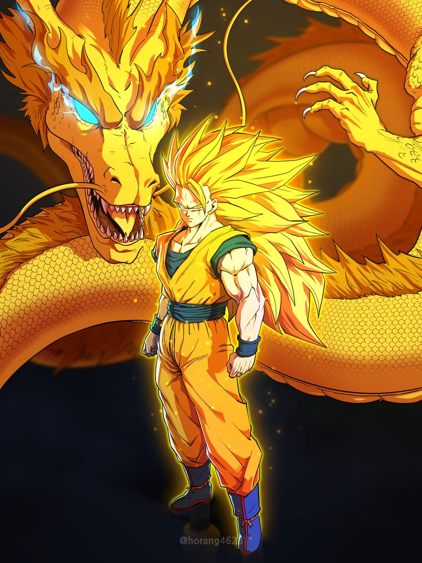 son goku (dragon ball and 1 more) drawn by horang4628