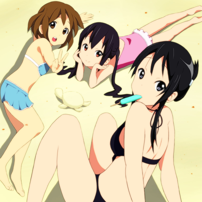 akiyama mio, nakano azusa, and hirasawa yui (k-on!) drawn by kaiman
