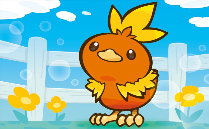 torchic (pokemon and 1 more) drawn by mahou_(fushiginamamori)