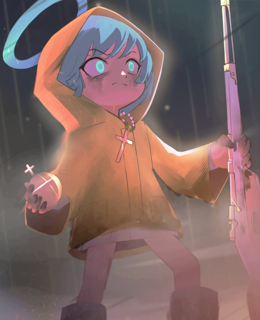 luce (blue archive and 3 more) drawn by miltaire94