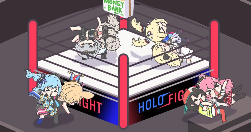 hoshimachi suisei, sakura miko, oozora subaru, shirogane noel, shishiro botan, and 3 more (hololive and 1 more) drawn by nsaru