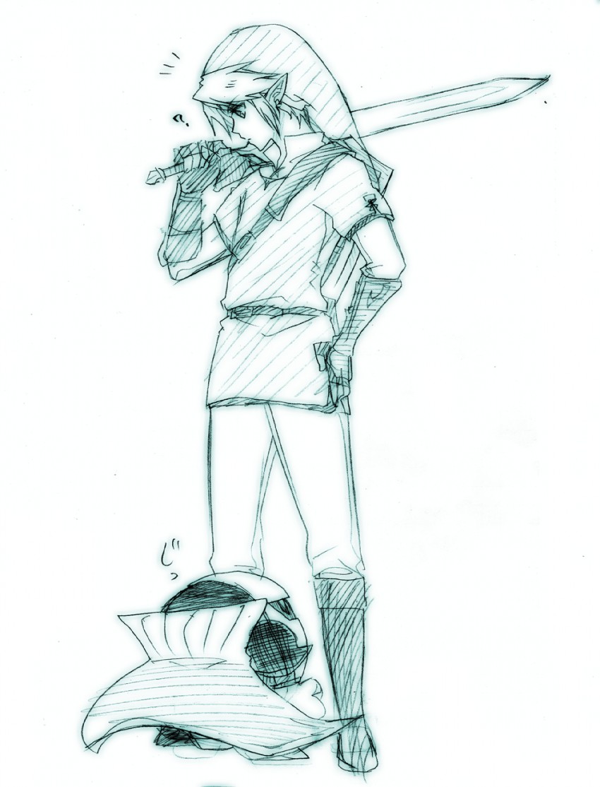 link and meta knight (the legend of zelda and 3 more) drawn by namu_(yukito25)
