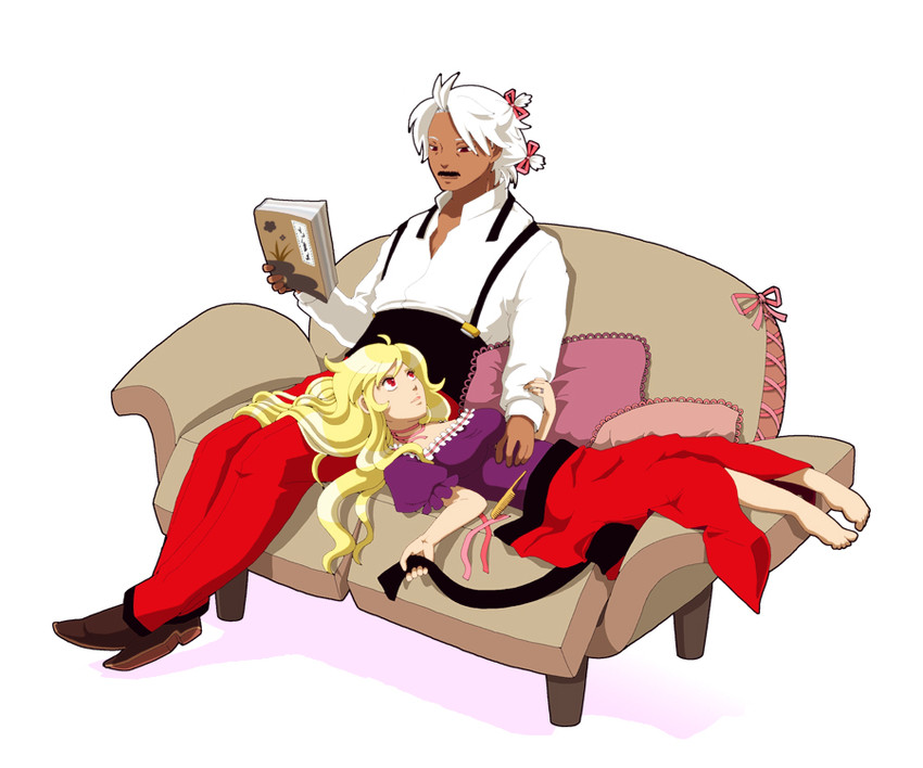 yakumo yukari, rugal bernstein, and god rugal (the king of fighters and 2 more) drawn by anna_(or)