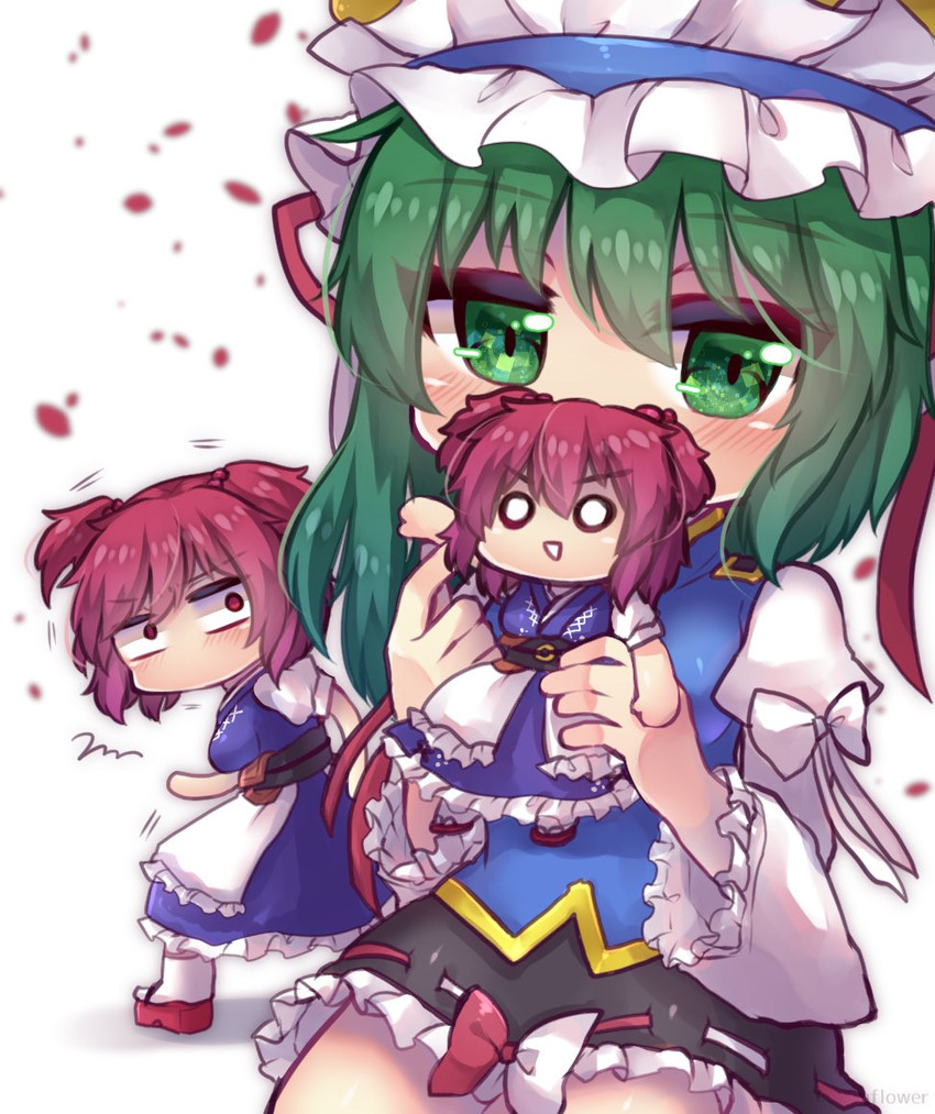 shiki eiki and onozuka komachi (touhou) drawn by unime_seaflower