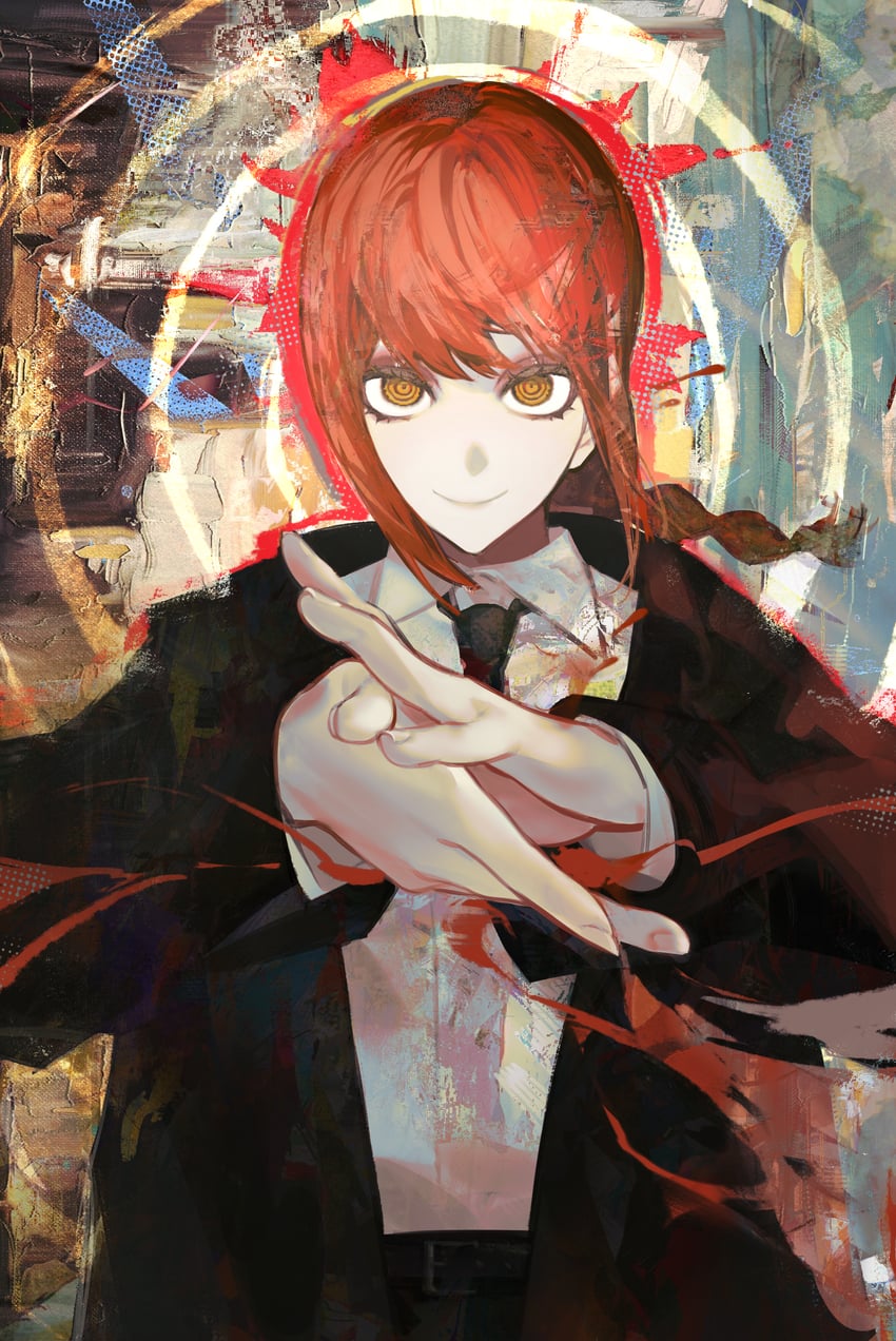 makima (chainsaw man) drawn by hitboxsamurai and yasumigohan