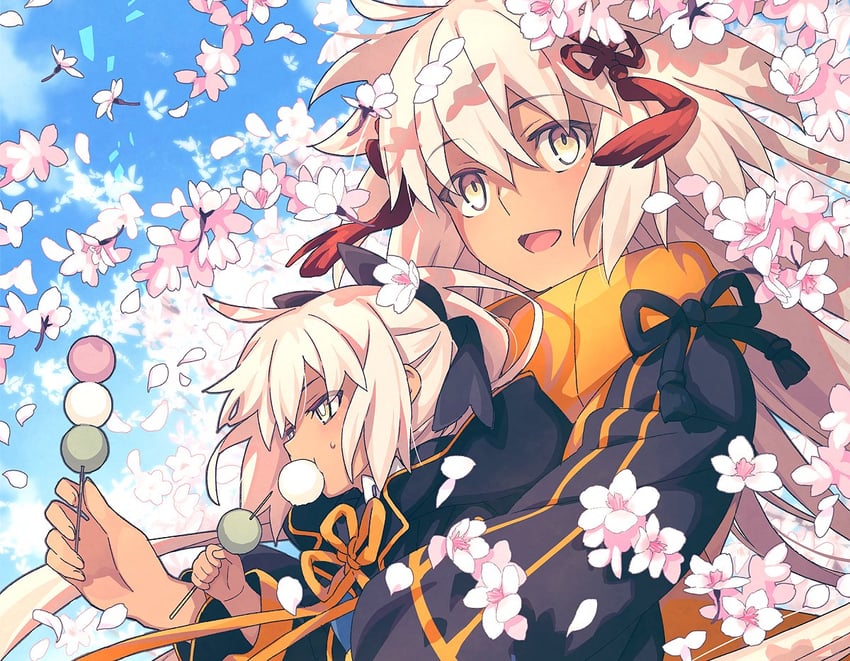 okita souji, okita souji alter, and rengoku (fate and 1 more) drawn by saipaco