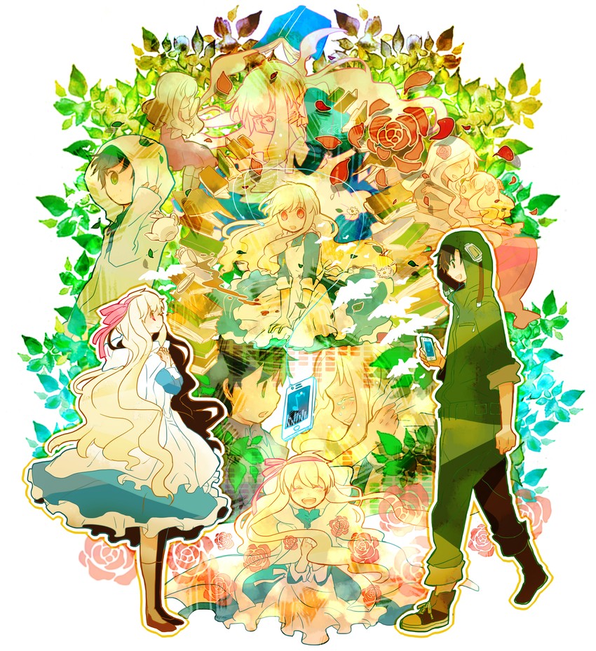 kozakura marry, seto kousuke, and kozakura shion (kagerou project and 1 more) drawn by 7:24