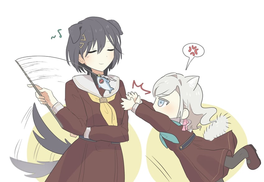 ceras yanagida lilienfeld and katsuragi izumi (love live! and 1 more) drawn by churhami