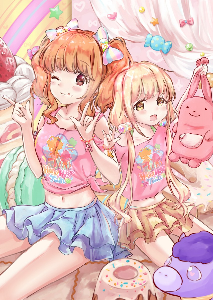 futaba anzu and moroboshi kirari (idolmaster and 1 more) drawn by aoba_yukichi