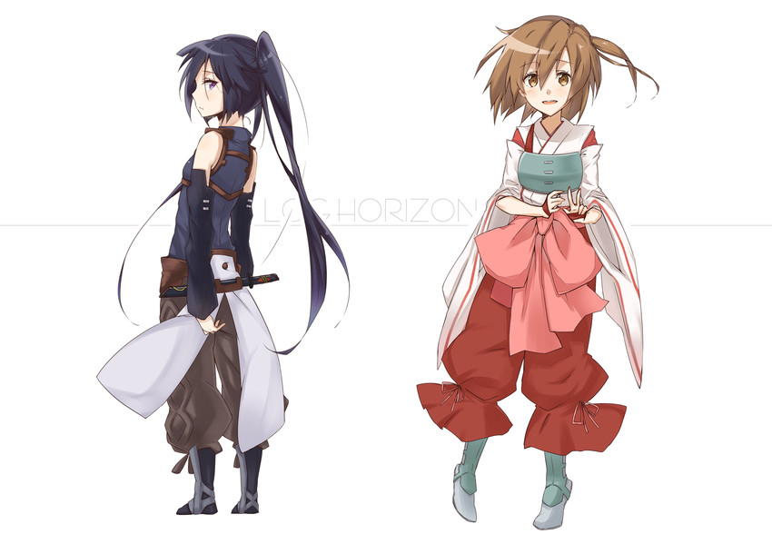 akatsuki and minori (log horizon) drawn by byo_(vivio_1)