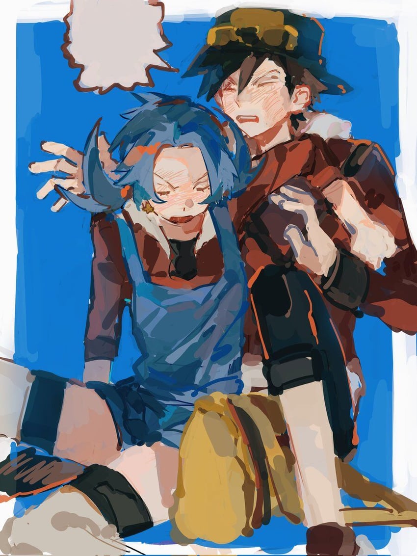 ethan and kris (pokemon and 1 more) drawn by ciuchviicuq