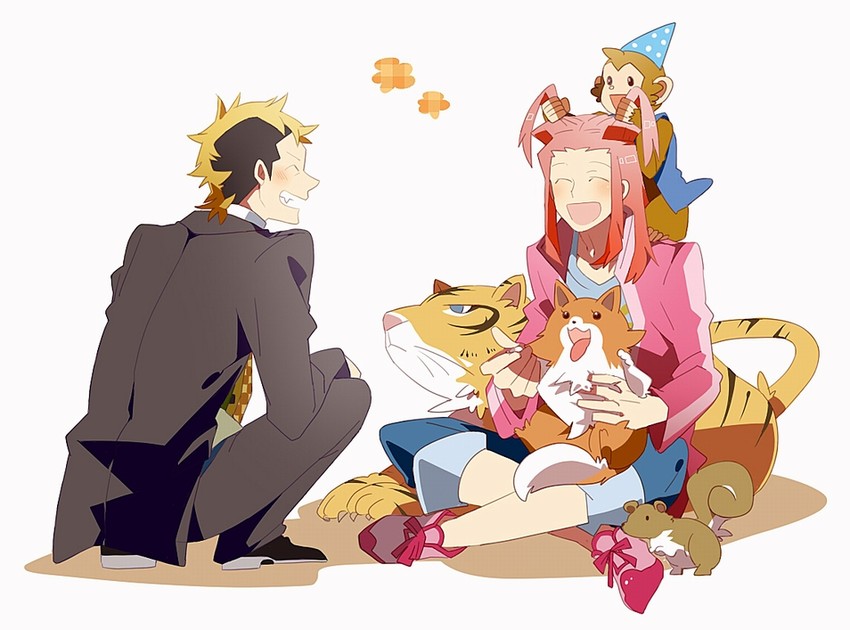 simeon saint, missile, bronco knight, money, and regent (ace attorney and 2 more) drawn by morinaga777