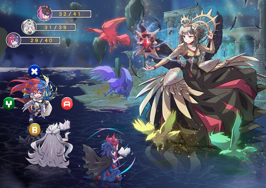female alear, ivy, veyle, culex, and veronica (fire emblem and 4 more) drawn by mosuke1221