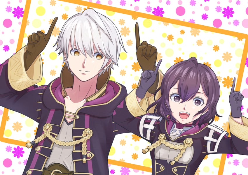 male robin and female morgan (fire emblem and 2 more) drawn by citronhsp
