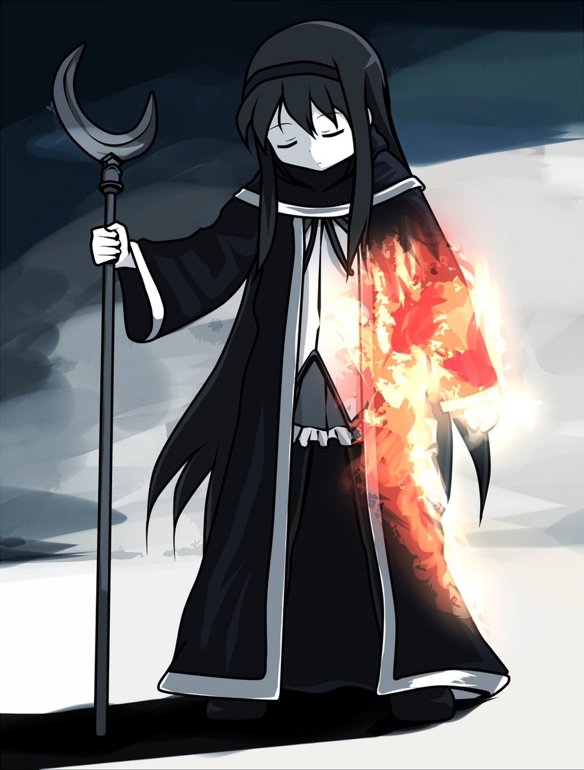 akemi homura (mahou shoujo madoka magica and 3 more) drawn by hangaku