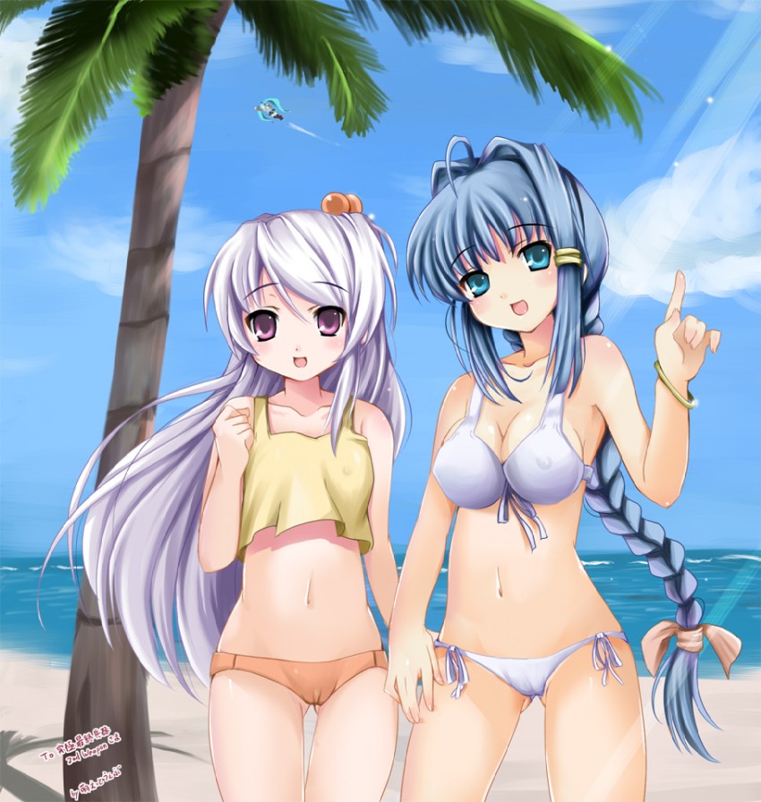 hatsune miku and yowane haku (original and 1 more) drawn by tomusooya