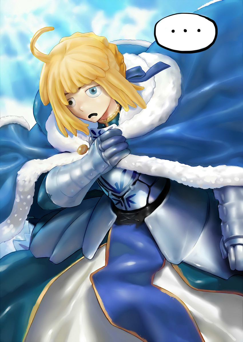 artoria pendragon, saber, and sader (fate and 2 more) drawn by jamrolypoly