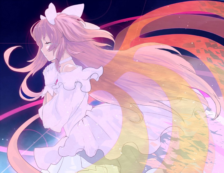 kaname madoka and ultimate madoka (mahou shoujo madoka magica) drawn by onoguru