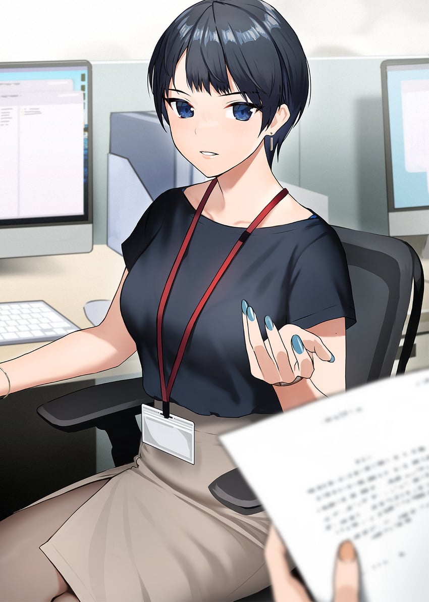 kirito mihoko (kaisha no senpai akaori-san) drawn by doushimasho