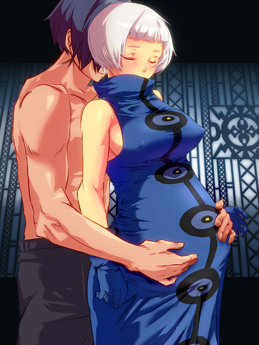 yuuki makoto and elizabeth (persona and 1 more) drawn by aurastack