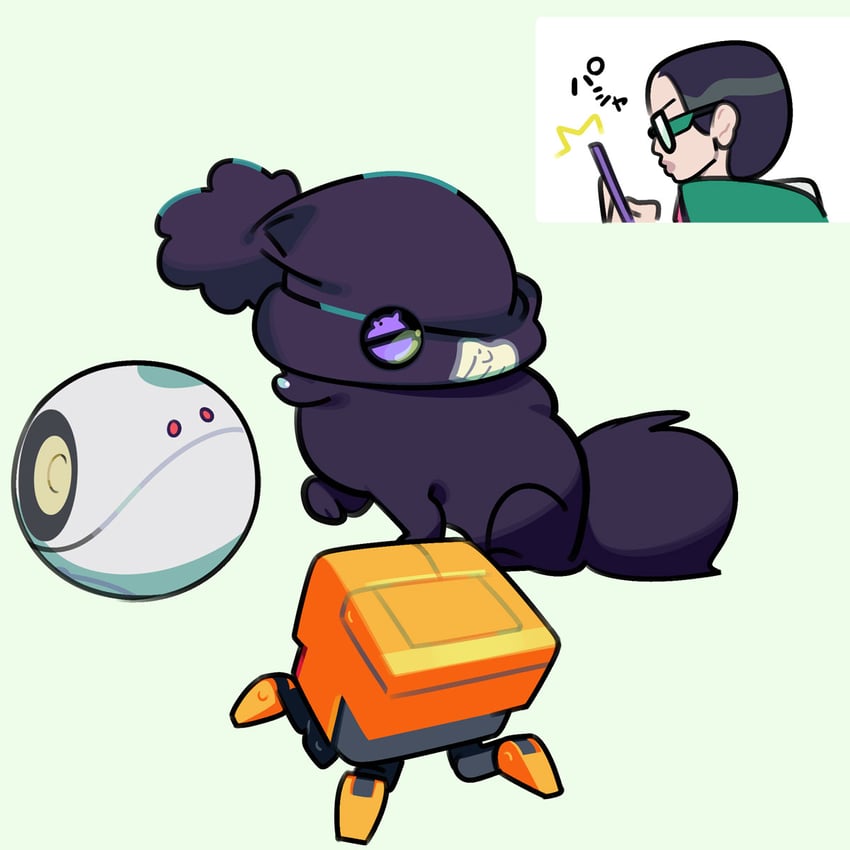 haro, conch, and jezzi (gundam and 1 more) drawn by take_(takegarou)