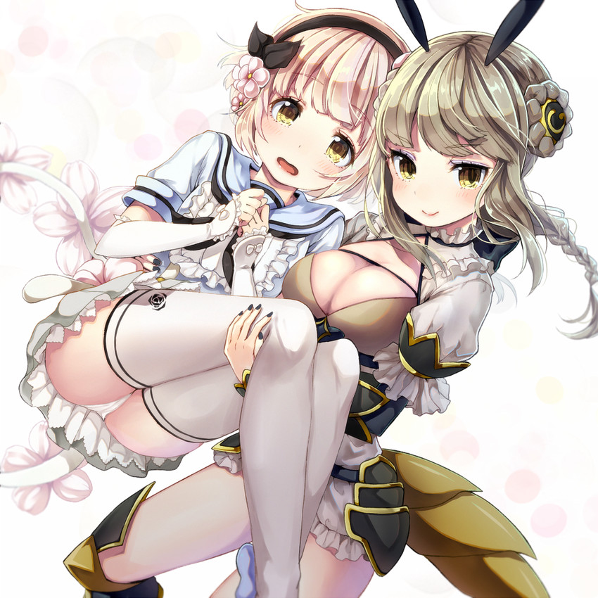 snow white and la pucelle (mahou shoujo ikusei keikaku and 1 more) drawn by vsi0v