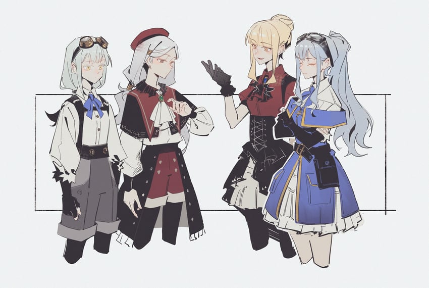 togawa sakiko, wakaba mutsumi, mortis, oblivionis, emma, and 1 more (bang dream! and 2 more) drawn by die_(die0118)