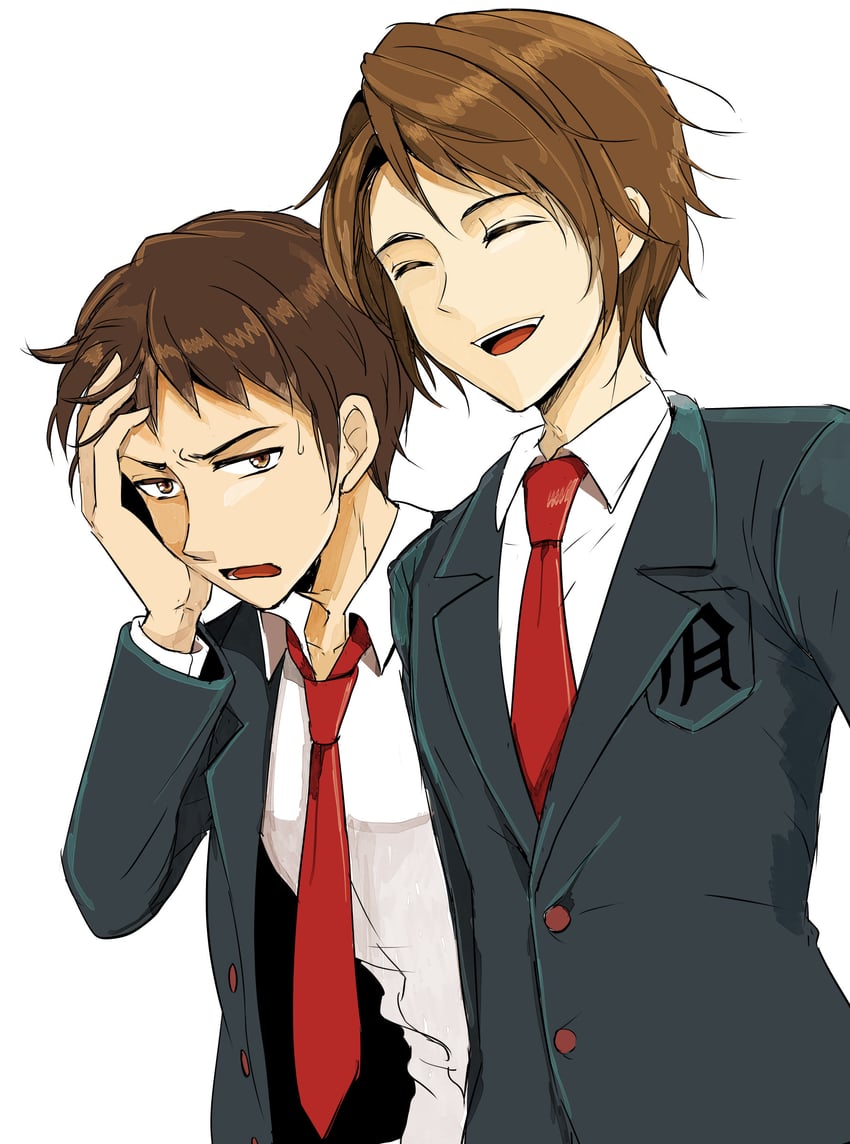 kyon and koizumi itsuki (suzumiya haruhi no yuuutsu) drawn by haruha_(aeropolis)