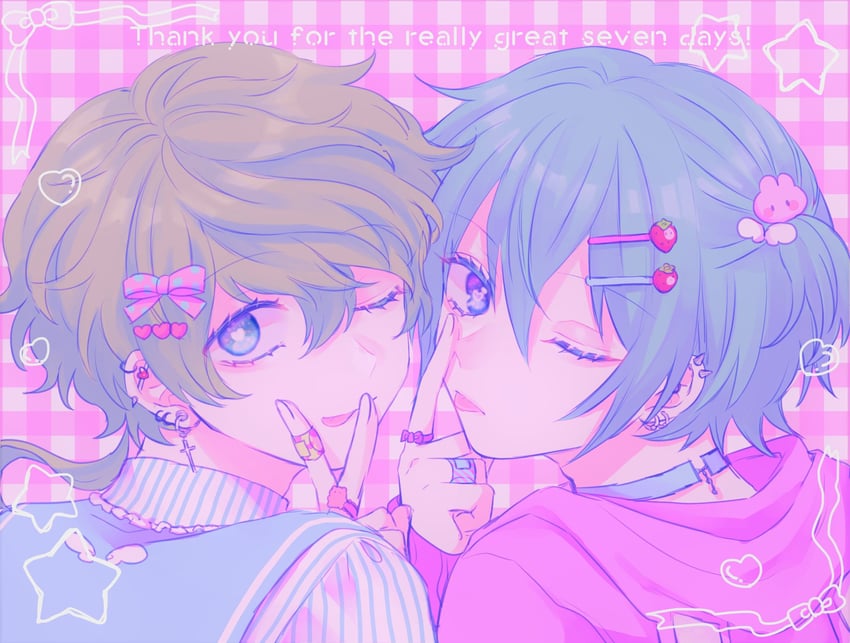 hiyori sou and midori (kimi ga shine) drawn by uououoon