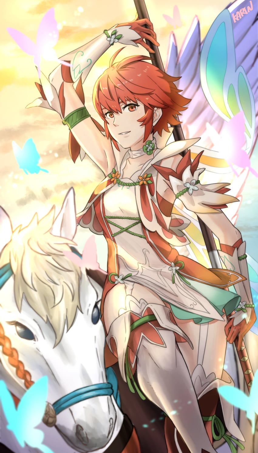 hinoka (fire emblem and 2 more) drawn by karrincorrin