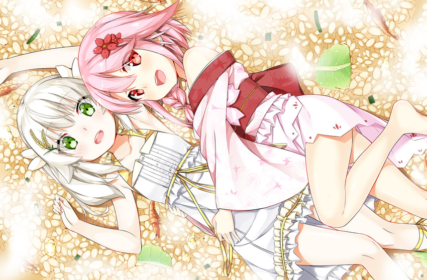 xuan ying, suiji, and baimi (sergestid shrimp in tungkang and 1 more) drawn by @ichigo