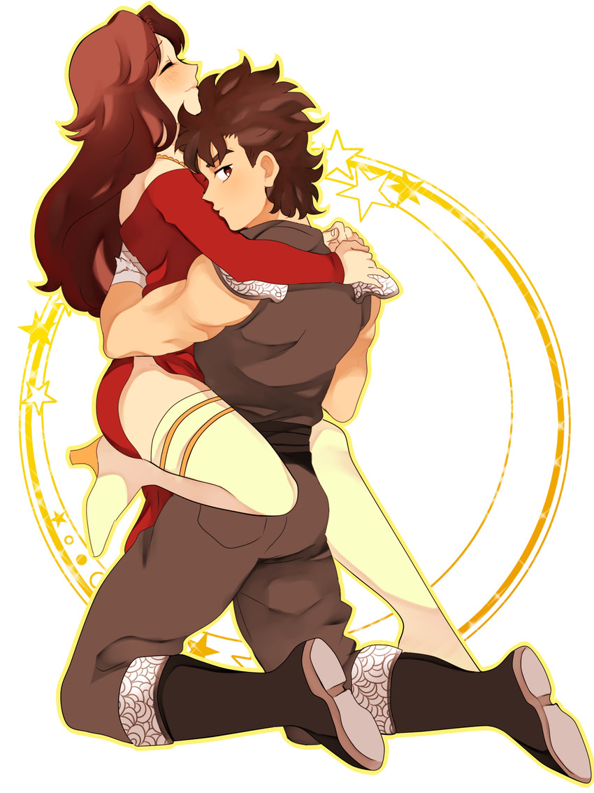 kenshiro and yuria (hokuto no ken) drawn by mozuku_(13domon)