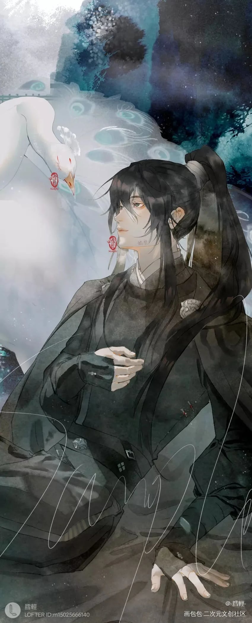 yan zhengming and cheng qian (liu yao) drawn by yydxueqing